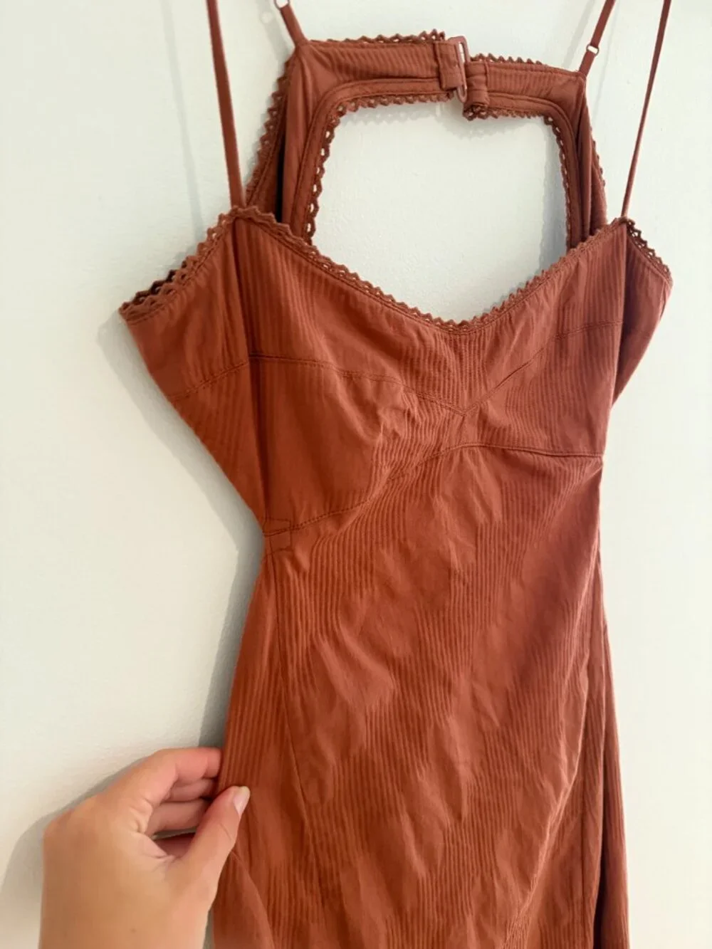 Free People Intimately Rust Bralette Maxi Dress